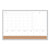 U Brands 4N1 Magnetic Dry Erase Combo Board, 36 x 24, White/Natural (UBR3891U0001)