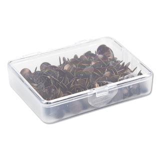 U Brands Fashion Metal Thumbtacks, Metal, Brass, 3/8", 200/Pack (UBR3092U0624)