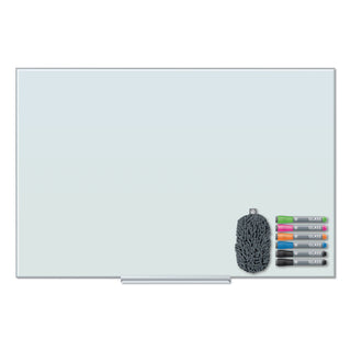 U Brands Floating Glass Dry Erase Board, 48 x 36, White (UBR3977U0001)