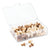 U Brands Fashion Push Pins, Wood, Assorted, 3/8", 100/Pack (UBR3085U0624)