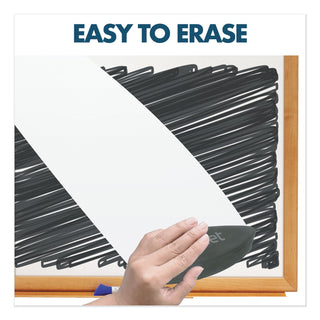 Quartet® Bulletin/Dry-Erase Board, Melamine/Cork, 48 x 36, White/Brown, Oak Finish Frame (QRTS554)