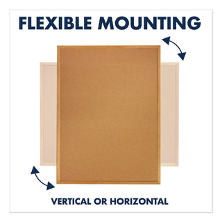 Quartet® Classic Series Cork Bulletin Board, 96 x 48, Oak Finish Frame (QRT308)