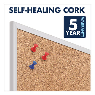 Quartet® Classic Series Cork Bulletin Board, 60 x 36, Silver Aluminum Frame (QRT2305)