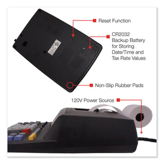 Sharp® EL2196BL Two-Color Printing Calculator, Black/Red Print, 3.7 Lines/Sec (SHREL2196BL)