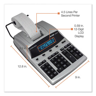 Victor® 1240-3A Desktop Twelve Digit Two Color Printing Calculator (VCT1240-3A)