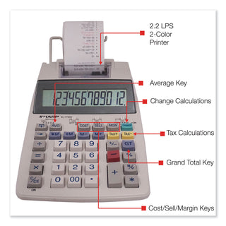 Sharp® EL-1750 Desktop Printing Calculator (EL-1750)
