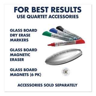 Quartet® Infinity Magnetic Glass Calendar Board, 48 x 36 (QRTGC4836F)