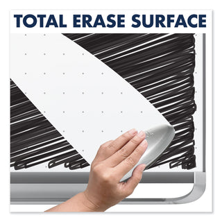 Quartet® Prestige 2 Magnetic Total Erase Whiteboard, 48 x 36, Graphite Frame (QRTTEM544G)