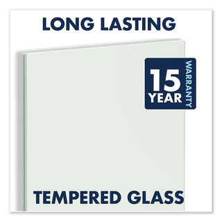 Quartet® Desktop Magnetic Glass Dry-Erase Panel, 23" x 17", White (QRTGDP1723W)