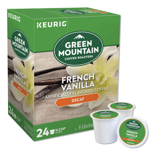 Green Mountain Coffee® French Vanilla Decaf Coffee K-Cups, 24/Box (GMT7732)