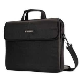 Kensington® 17" Simply Portable Padded Laptop Sleeve, Interior/Exterior Pockets, Black (KMW62567)