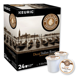 Barista Prima Coffeehouse® Decaf Italian Roast Coffee K-Cups, 24/Box (GMT8506)