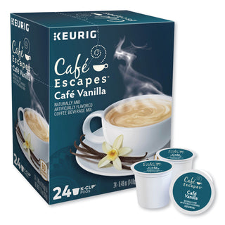 Café Escapes® Cafe Vanilla K-Cups, 24/Box (GMT6812)