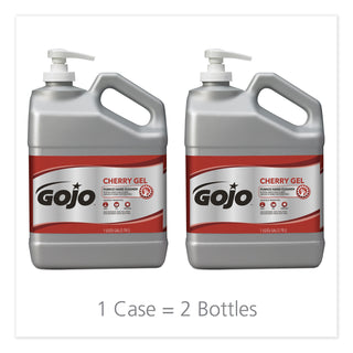 GOJO® Cherry Gel Pumice Hand Cleaner, 1gal Bottle, 2/Carton (GOJ2358-02)
