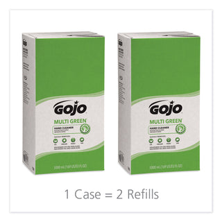GOJO® MULTI GREEN Hand Cleaner Refill, 5000mL, Citrus Scent, Green, 2/Carton (GOJ7565)