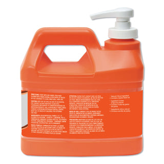 GOJO® NATURAL ORANGE Pumice Hand Cleaner, Citrus, 0.5 gal Pump Bottle, 4/Carton (GOJ095804)