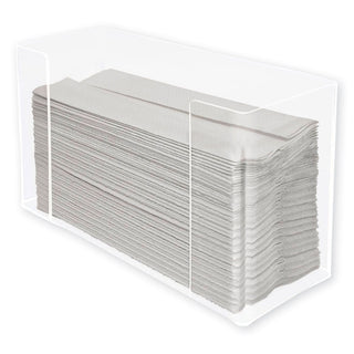 Kantek Multifold Paper Towel Dispenser, Acrylic, 12.5 x 4.4 x 7, Clear (KTKAH190)
