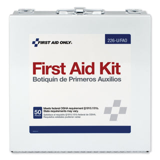 First Aid Only™ First Aid Station for 50 People, 196 Pieces, OSHA Compliant, Metal Case (FAO226U)