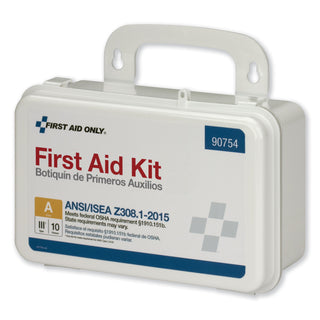 First Aid Only™ ANSI Class A 10 Person First Aid Kit, 71 Pieces, Plastic Case (FAO90754)