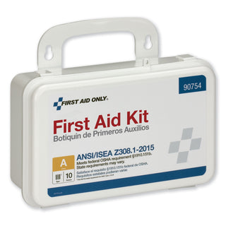 First Aid Only™ ANSI Class A 10 Person First Aid Kit, 71 Pieces, Plastic Case (FAO90754)