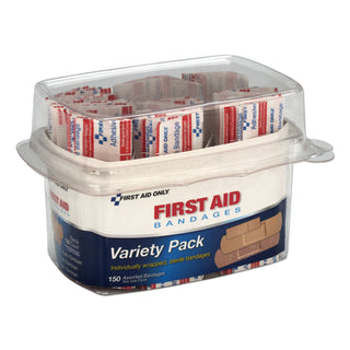 PhysiciansCare® First Aid Bandages, Assorted, 150 Pieces/Kit (ACM90095)