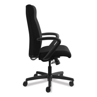 HON® Ignition Series Executive High-Back Chair, Supports up to 300 lbs., Black Seat/Black Back, Black Base (HONIE102CU10)