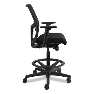 HON® Ignition 2.0 Ilira-Stretch Mesh Back Task Stool, Supports Up to 300 lb, 23" to 32" Seat Height, Black (HONI2S1AMBLC10T)