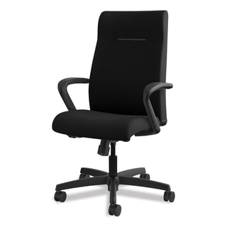 HON® Ignition Series Executive High-Back Chair, Supports up to 300 lbs., Black Seat/Black Back, Black Base (HONIE102CU10)