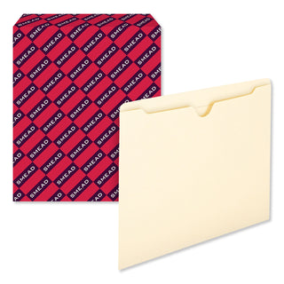 Smead™ Manila File Jackets, 2-Ply Straight Tab, Letter Size, Manila, 100/Box (SMD75500)
