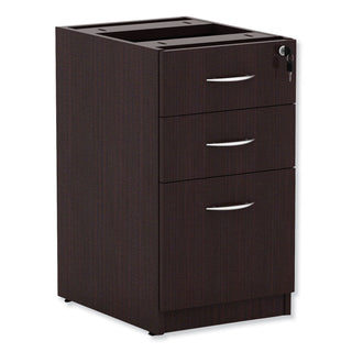 Alera® Valencia Box/Box/File Full Pedestal, 15.63w x 20.5d x 28.5h, Espresso (ALEVA532822ES)