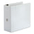 Universal® Deluxe Easy-to-Open D-Ring View Binder, 3 Rings, 5" Capacity, 11 x 8.5, White (UNV30756)