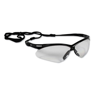 KleenGuard™ Nemesis Safety Glasses, Black Frame, Clear Lens (KCC25676)