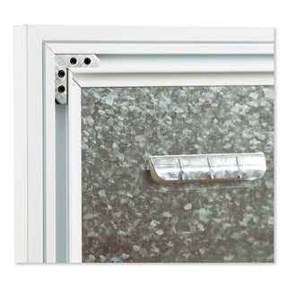 U Brands 3N1 Magnetic Glass Dry Erase Combo Board, 36 x 24, Month View, White Surface and Frame (UBR3197U0001)