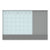 U Brands 3N1 Magnetic Glass Dry Erase Combo Board, 36 x 24, Month View, White Surface and Frame (UBR3197U0001)