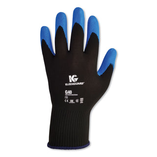 KleenGuard™ G40 Nitrile Coated Gloves, 240 mm Length, Large/Size 9, Blue, 12 Pairs (KCC40227)