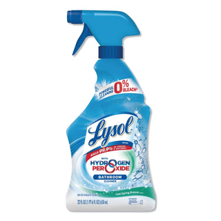 LYSOL® Brand Bathroom Cleaner with Hydrogen Peroxide, Cool Spring Breeze, 22 oz Spray Bottle (RAC85668)