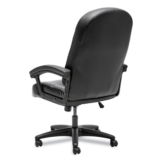HON® Pillow-Soft 2090 Series Executive High-Back Swivel/Tilt Chair, Supports up to 250 lbs., Black Seat/Black Back, Black Base (HON2095HPWST11T)