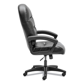 HON® Pillow-Soft 2090 Series Executive High-Back Swivel/Tilt Chair, Supports up to 250 lbs., Black Seat/Black Back, Black Base (HON2095HPWST11T)