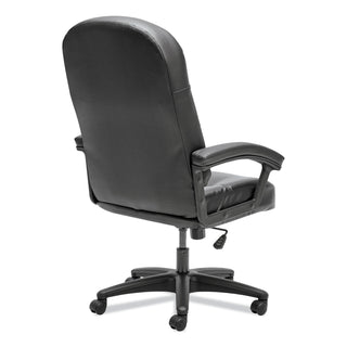 HON® Pillow-Soft 2090 Series Executive High-Back Swivel/Tilt Chair, Supports up to 250 lbs., Black Seat/Black Back, Black Base (HON2095HPWST11T)