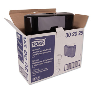 Tork® Xpress Countertop Towel Dispenser, 12.68 x 4.56 x 7.92, Black (TRK302028)
