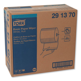 Tork® Basic Paper Wiper Roll Towel, 7.68" x 1150 ft, White, 4 Rolls/Carton (TRK291370)