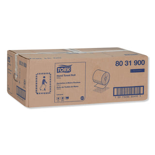 Tork® Universal Hand Towel Roll, Notched, 8" x 800 ft, White, 6 Rolls/Carton (TRK8031900)