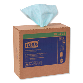 Tork® Low-Lint Cleaning Cloth, 9 x 16.5, Turquois, 100/Box, 8 Boxes/Carton (TRK192475)