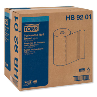 Tork® Handi-Size Perforated Roll Towel, 2-Ply, 11 x 6.75, White, 120/Roll, 30/CT (SCAHB9201)