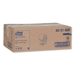 Tork® Universal Hand Towel Roll, Notched, 7.5" x 630 ft, White, 6 Rolls/Carton (TRK8031600)