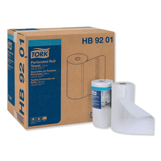 Tork® Handi-Size Perforated Roll Towel, 2-Ply, 11 x 6.75, White, 120/Roll, 30/CT (SCAHB9201)