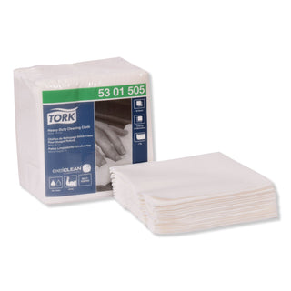 Tork® Heavy-Duty Cleaning Cloth, 12.6 x 13, White, 50/Pack, 6 Packs/Carton (TRK5301505)