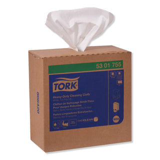 Tork® Heavy-Duty Cleaning Cloth, 8.46 x 16.13, White, 80/Box, 5 Boxes/Carton (TRK5301755)