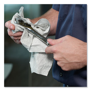 Tork® Industrial Cleaning Cloths, 1-Ply, 12.6 x 10, Gray, 500 Wipes/Roll (TRK520337)