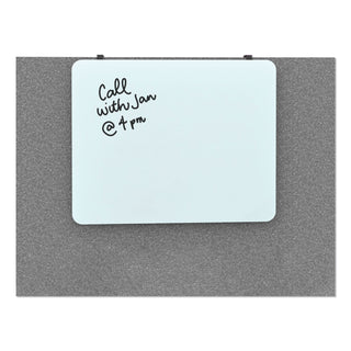 U Brands Cubicle Glass Dry Erase Board, 20 x 16, White (UBR3689U0001)